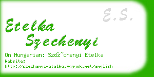 etelka szechenyi business card